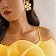 Alloy Flower Stud Earrings&nbsp;PW-WGB772B-02-1