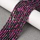 Natural Red Corundum/Ruby and Sapphire Beads Strands&nbsp;G-R462-035-2