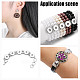 20Pcs Alloy Rhinestone Snap Button&nbsp;BUTT-GO0001-03A-7