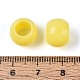 不透明なアクリルビーズ  ラウンド  きいろ  12x9.8mm  穴：6.5mm  約850個/500g&nbsp;SACR-N018-05B-2