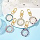 Gemstone Pendants Keychain&nbsp;HJEW-JM01811-2