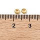 真鍮ビーズ  ロンデル  ラックめっき  カドミウムフリー＆鉛フリー  18KGP本金メッキ  3x1.5mm  穴：1.2mm&nbsp;KK-I476-30A-G-3