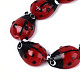 Handmade Lampwork Bumpy Beads Strands&nbsp;LAMP-N028-07-3
