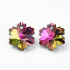 Electroplated Glass Charms&nbsp;EGLA-N006-015B-3