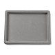 プラスチックブレスレットデザインボード  長方形  グレー  20x27x2.05cm&nbsp;X-ODIS-P012-02-1