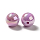 UV Plating Rainbow Iridescent Acrylic Beads&nbsp;PACR-D070-01E-3