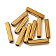 電気メッキガラスビーズ  多面カット  長方形  ダークチソウ  19.5~20x4x4mm  穴：1mm&nbsp;LS-GLAA-D024-01M-2