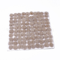 ミンクファーボールパーツ  ポンポムボール  DIYクラフト用  淡い茶色  2.5~3cm  100個/ボードについて&nbsp;FIND-S267-3cm-10
