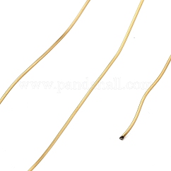 304 Stainless Steel Wire, Ion Plating(IP), Round, Golden, 0.8mm, 20 Gauge