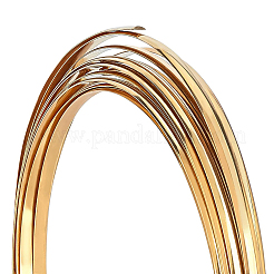 ジュエリー製作用半円形真鍮線  生（メッキなし）  4x1mm&nbsp;CWIR-WH0003-02-A