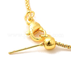 Brass Box Chain Bracelets for Women&nbsp;BJEW-G735-15G-01