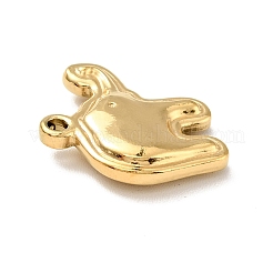 PVD真空メッキ201ステンレス鋼機械研磨ペンダント  象  ゴールドカラー  15.5x16x3.5mm  穴：1.4mm&nbsp;STAS-G261-21G