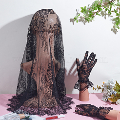 Detachable Polyester Lady's Shawl Scarf&nbsp;AJEW-HY0002-44