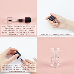Transparent Glass Nail Polish Empty Bottle&nbsp;MRMJ-BC0002-52