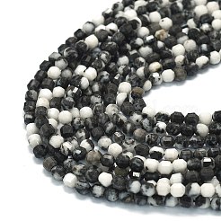 Natural Zebra Jasper Beads Strands&nbsp;G-A260-A52-01