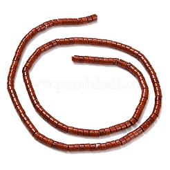 天然石レッドジャスパービーズ連売り  ディスク  ヒシビーズ  3x2.5mm  穴：0.6mm  約148個/連  15.31''（38.9センチメートル）&nbsp;G-P608-A09-01