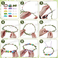 DIY Rose Wreath Sets&nbsp;DIY-BM0002-05
