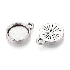 Tibetan Style Alloy Pendant Cabochon Settings&nbsp;PALLOY-N178-02AS