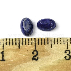 天然石ラピスラズリカボション  オーバル  6x4x2~2.5mm&nbsp;G-A094-01A-04