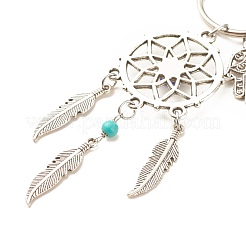 Tibetan Style Alloy Pendant Keychain&nbsp;KEYC-JKC00316