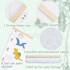 Dinosaur Pattern Removable Height Chart for Kids&nbsp;AJEW-WH0165-72B
