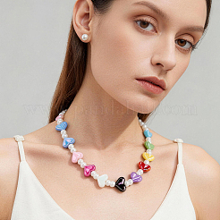 150Pcs 10 Colors UV Plating Opaque Acrylic Beads&nbsp;OACR-SP0002-44A