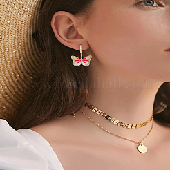 2Pcs Brass Enamel Pendants&nbsp;KK-LP0002-19C