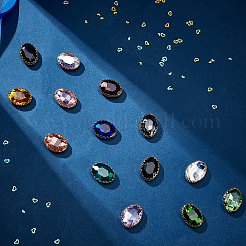 AHADEMAKER 36Pcs 18 Colors Sew on Rhinestone&nbsp;RGLA-GA0001-03