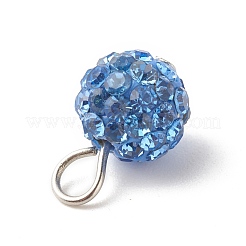 Polymer Clay Rhinestone Pendants&nbsp;PALLOY-JF01329