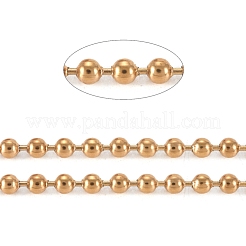 3.28 Feet PVD Vacuum Plating 304 Stainless Steel Ball Chains&nbsp;X-CHS-F009-01E-G