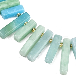天然ガラスビーズ連売り  コラム  11~36x6.5~7mm  穴：1~1.2mm  約40~42個/連  15.35~15.75''（39~40センチメートル）&nbsp;G-F829-A13-01