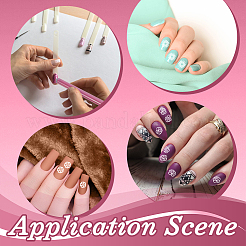 6Pcs 6 Styles PP Plastic Nail Art Seal Stamps Pen Sets&nbsp;MRMJ-WH0075-131B