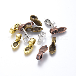 チベット風貼り付け用バチカン  ミックスカラー  16x6x5mm  穴：3mm  約300個/200g&nbsp;TIBE-X0008
