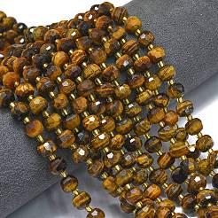 Natural Tiger Eye Beads Strands&nbsp;G-K389-E65-01