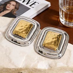 304 Stainless Steel Stud Earrings&nbsp;WG5F66C-01