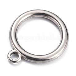 変色しない304ステンレススチールトグル留め具パーツ  リング  ステンレス鋼色  30x25.5x3mm  穴：3.4mm&nbsp;X-STAS-H140-15P