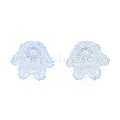 6-Petal Imitation Jelly Acrylic Bead Caps&nbsp;JACR-T002-02C