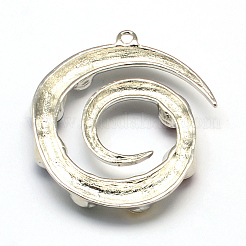 Vortex Chakra Alloy Gemstone Big Pendants&nbsp;PALLOY-R082-02P