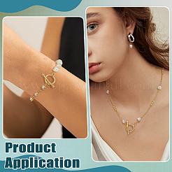 12Pcs Rack Plating Brass Toggle Clasps&nbsp;KK-BC0015-44G