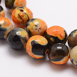 Natural Fire Crackle Agate Bead Strands&nbsp;X-G-K166-06F-10mm-02