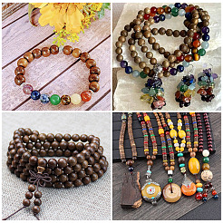 9 Styles Buddha Wood Beads&nbsp;WOOD-KS0001-19