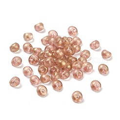 透明なアクリルビーズ  ダークサーモン  5x4mm  穴：1.2mm  約100個/セット&nbsp;LS-OACR-E038-01I