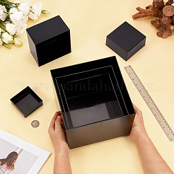 6Pcs 6 Sizes Acrylic Cube Food Nesting Riser Stands&nbsp;ODIS-WH0038-303B