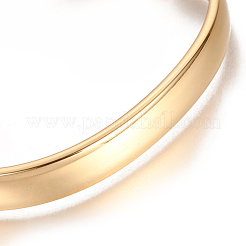 イオンプレーティング（IP）304ステンレススチールカフバングル  ゴールドカラー  2-1/4インチx1-5/8インチ（5.7x4cm）  8mm&nbsp;X-STAS-I110-10-8mm-G