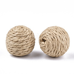 Handmade Woven Beads&nbsp;WOVE-T006-148B