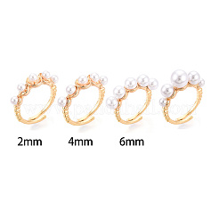 Brass Cup Peg Ring Settings&nbsp;KK-N274-12G