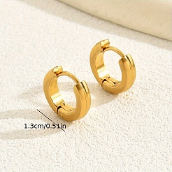Fashionable Simple 201 Stainless Steel Round Hoop Earrings&nbsp;BX6827