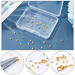 50Pcs 925 Sterling Silver Crimp Beads&nbsp;STER-BBC0009-66
