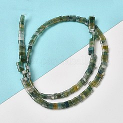 Natural Moss Agate Beads Strands&nbsp;G-Z045-A14-01