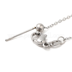 Non-Tarnish 304 Stainless Steel Cable Chain Necklace for Women&nbsp;NJEW-G104-06P